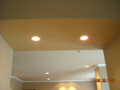 After - Two 4inch recessed cans update this arch-way and light it up.